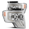 AlphaRex 880091 MK II LUXX-Series LED Projector Headlights in Chrome for Ford F150 2009-2014