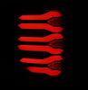 AlphaRex 653090 LUXX-Series LED Tail Lights in Black/Red for Ford F150 2009-2014