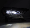 AlphaRex 880124 NOVA-Series LED Projector Headlights in Black for Ford Ranger 2019-2023