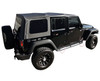 Rampage Products Retractable RockGuard Side Steps Mounted on JK 4 Door