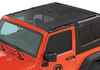 Bestop 52412-11 Sun Bikini Extended Mesh Top for Jeep Wrangler JL 2 Door 2018+