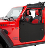 Bestop 51750-35 2-Piece Front Fabric Doors in Black Diamond for Jeep Wrangler JL 2018+