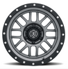 ICON Vehicle Dynamics 1217857347GM Alpha Wheel 17x8.5 5x5 in Gunmetal