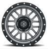 ICON Vehicle Dynamics 1217857347GM Alpha Wheel 17x8.5 in Gunmetal ICON Vehicle Dynamics 1217857347GM Alpha Wheel 17x8.5 in Gunmetal