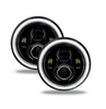 Oracle Lighting 5769-001 7" Round High Powered LED Headlight Pair with White Halo for Jeep Wrangler TJ & JK 1997-2018