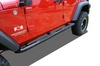 Rugged Ridge 11590.06 Side Step Bars in Gloss Black for Jeep Wrangler JK 4 Door 2007-2018