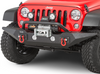 Rugged Ridge 11548.02 Spartan Front Bumper with OverRider in Textured Black for Jeep Wrangler JK 2007-2018