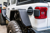 Road Armor 518AFRWB Stealth Steel Rear Fender Flares Wide for Jeep Wrangler JL 2018+