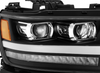 AlphaRex 880545 LUXX-Series LED Projector Headlights in Jet Black for Ram 1500 2019+