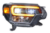 Morimoto LF529-A XB Hyrbid LED Headlight Pair Amber DRL for Toyota Tacoma Gen 2 2012-2015