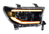 Morimoto LF533-A-ASM XB LED Headlights in Amber for Toyota Tundra 2007-2013