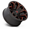 Fuel Assault Wheel 17x9 Matte Black with Red Tint