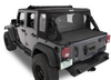 Bestop 53900-35 HalfTop Soft Top in Black Diamond for Jeep Wrangler JK 2 Door 2007-2018