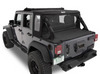 Bestop 53900-35 HalfTop Soft Top in Black Diamond for Jeep Wrangler JK 2 Door 2007-2018