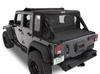 Bestop 53901-17 HalfTop Soft Top in Twill for Jeep Wrangler JK 4 Door 2007-2018