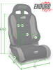 PRP Seats A89-CUSTOM EnduroTrek Reclining Suspension Seat | Medium Containment
