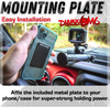 Bulletpoint Mounting Solutions DiabloM6 Phone Mount for Jeep Wrangler JK 2011-2018