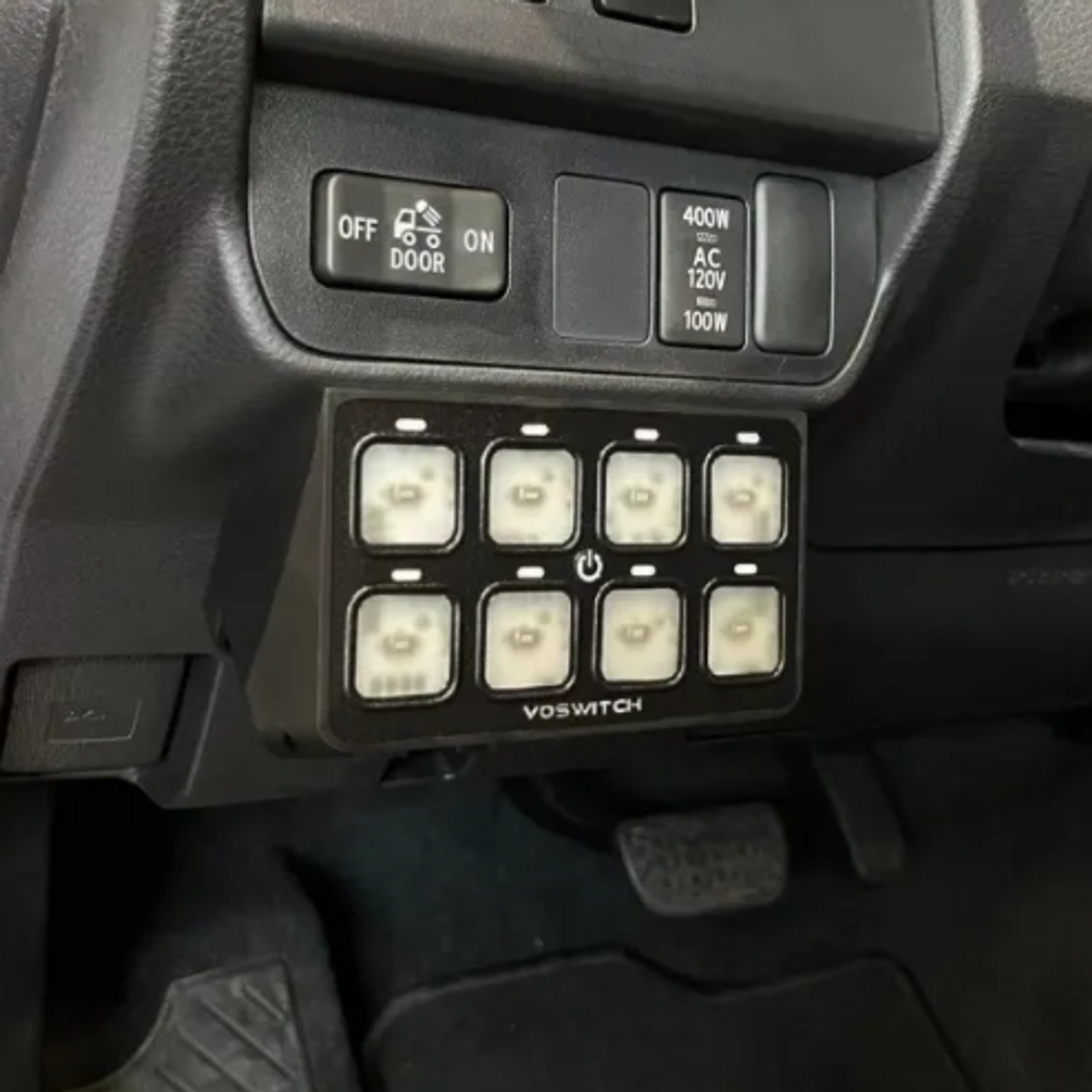 VoSwitch TACO8 8-Gang Lower Dash Switch Panel for Toyota Tacoma 2016+