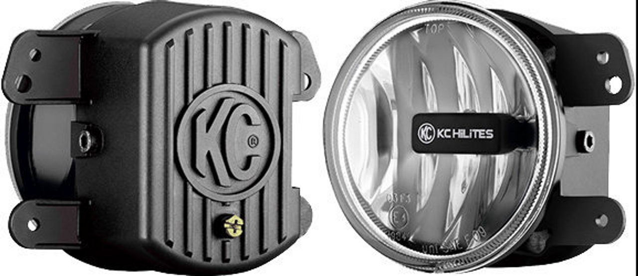 KC Hilites 494 4" Gravity SAE LEF G4 Fog Light Pair for Jeep Wrangler JK 2007-2009