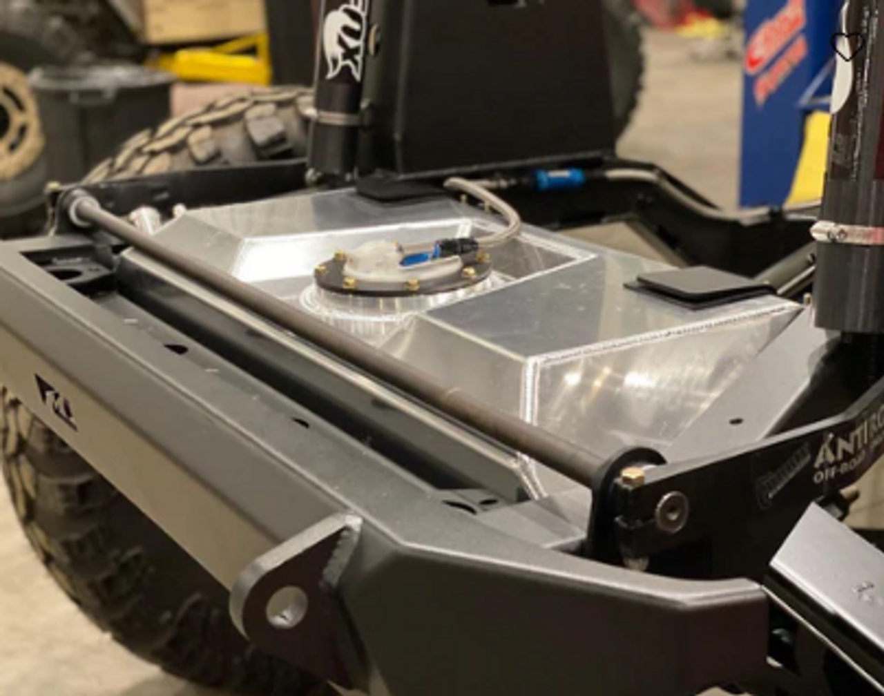 Motobilt MB5013 Aluminum Fuel Cell with Skid Plate for Back Half Kit for Jeep Wrangler JK 2007-2018