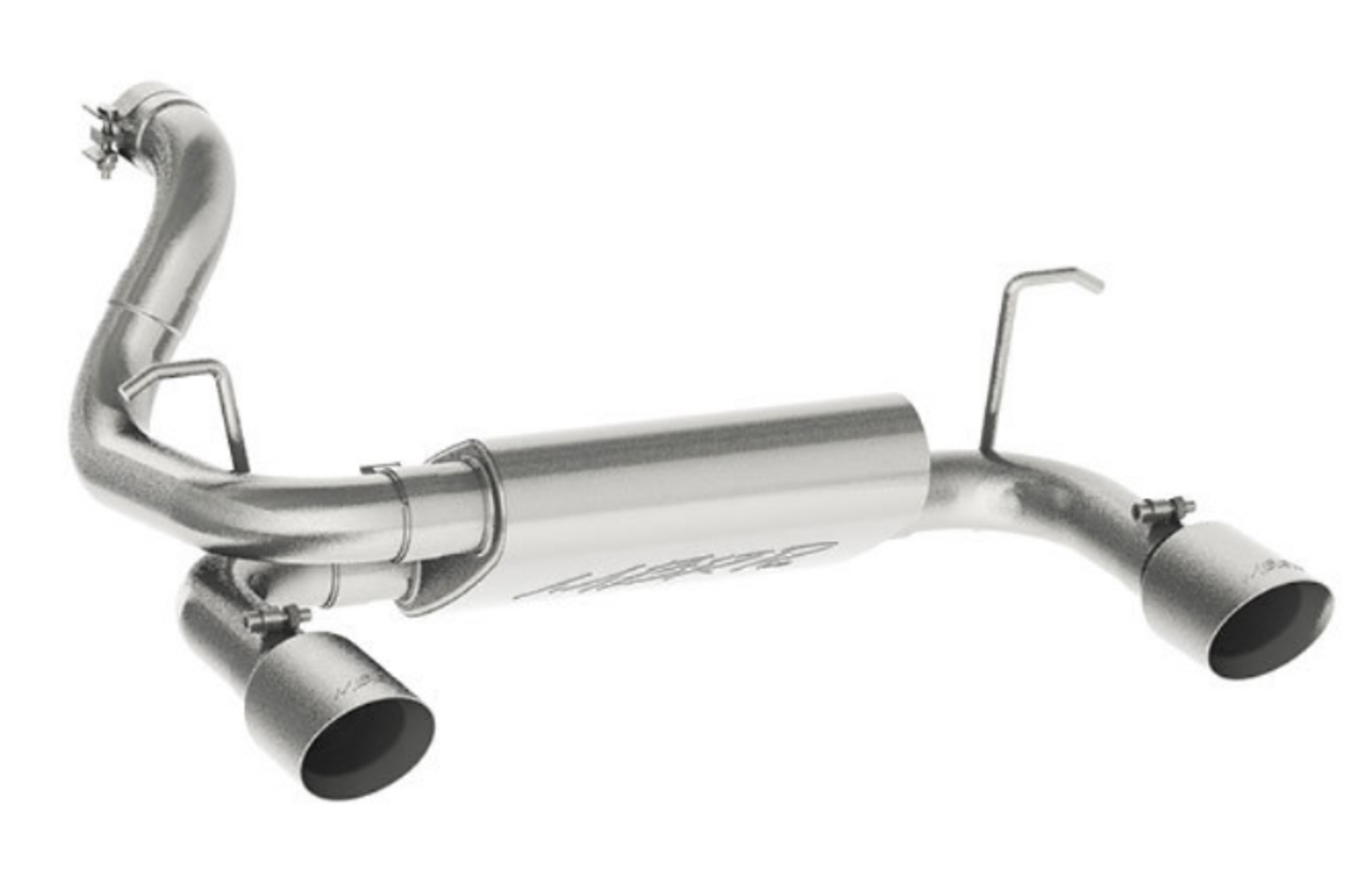 MBRP S5529AL Installer Series 2.5' Dual Axle Back Exhaust System for Jeep Wrangler JL 3.6L 2018+