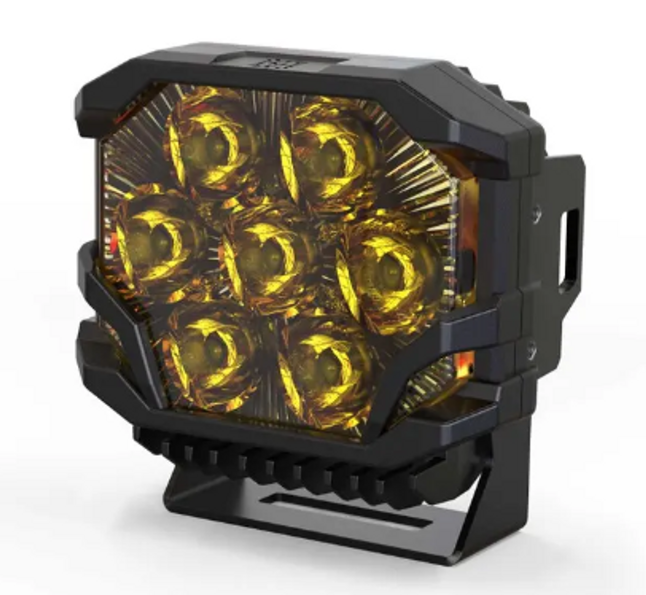 Morimoto BAF125 BigBanger HBX LED Pod Light Amber DRL Combo Beam in Yellow
