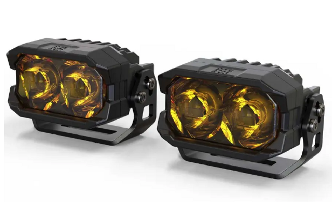 Morimoto BAF113 2Banger Off-Road LED Pods HXB Spot Beam in Yellow