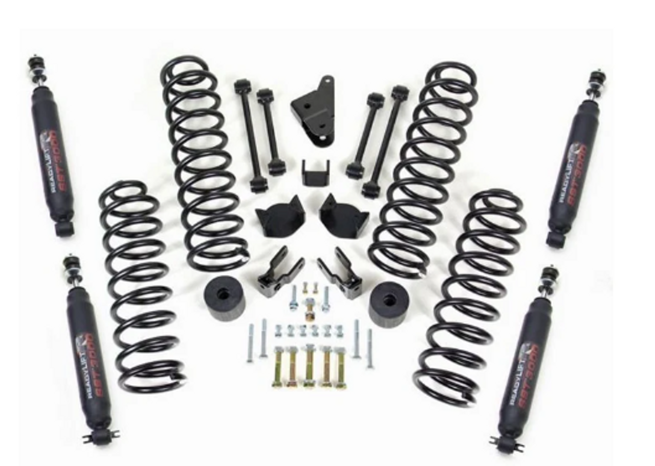 ReadyLift 69-6401 4" Coil Spring Lift Kit with SST3000 Shocks for Jeep Wrangler JK 2007-2018