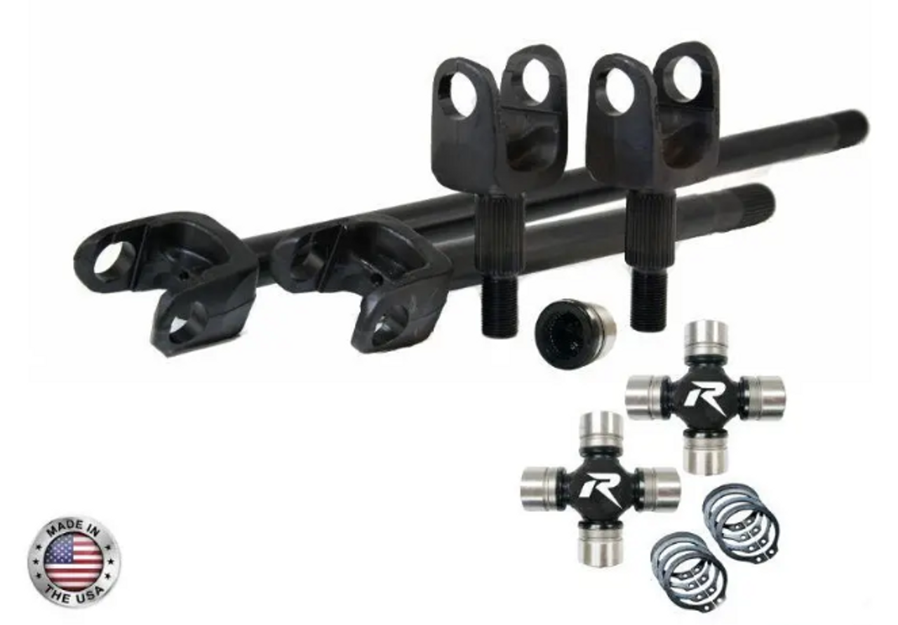 Revolution RAK30-JK-30-HD D30 4340 Chromoly 30 Spline Front Axle Kit for Jeep Wrangler JK Non-Rubicon 2007-2018