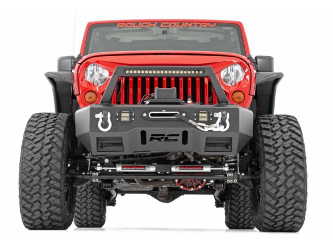 Rough Country Flat Fender Flares for Jeep Wrangler JK 2007-2018