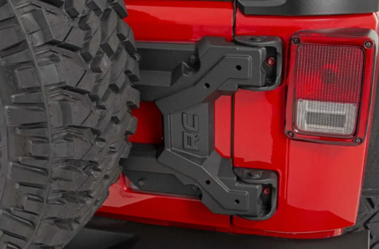 Rough Country 10523 Heavy Duty Tire Carrier for Jeep Wrangler JK 2007-2018