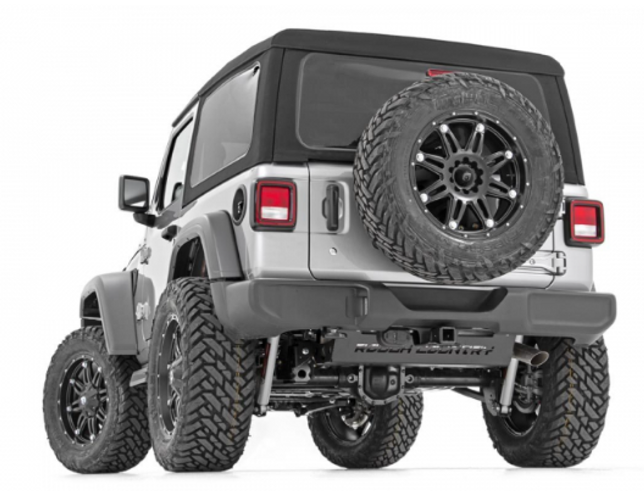 Rough Country 10599 Muffler Skid Plate for Jeep Wrangler JL 2018+
