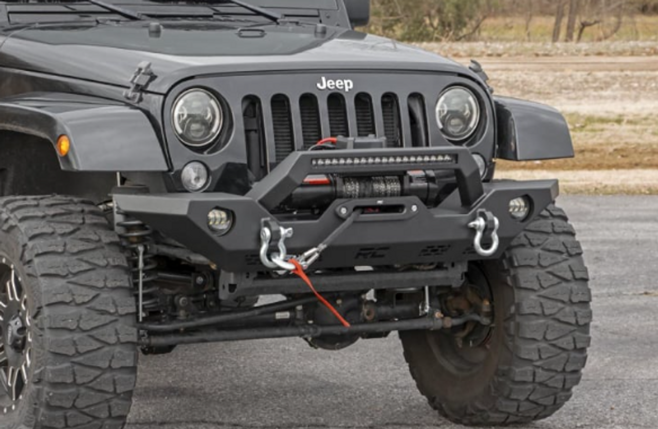 Rough Country 10596 Sport Front Bumper for Jeep Wrangler JK, JL & Gladiator JT 2007+