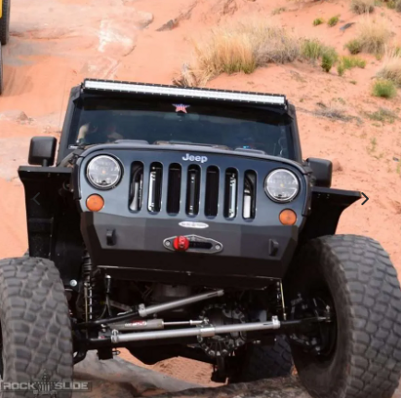 Rock Slide Engineering FB-S-101-JK Shorty Front Bumper for Jeep Wrangler JK 2007-2018 