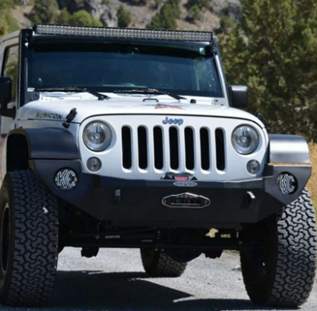 Rock Slide Engineering FB-F-101-JK Full Front Bumper for Jeep Wrangler JK 2007-2018