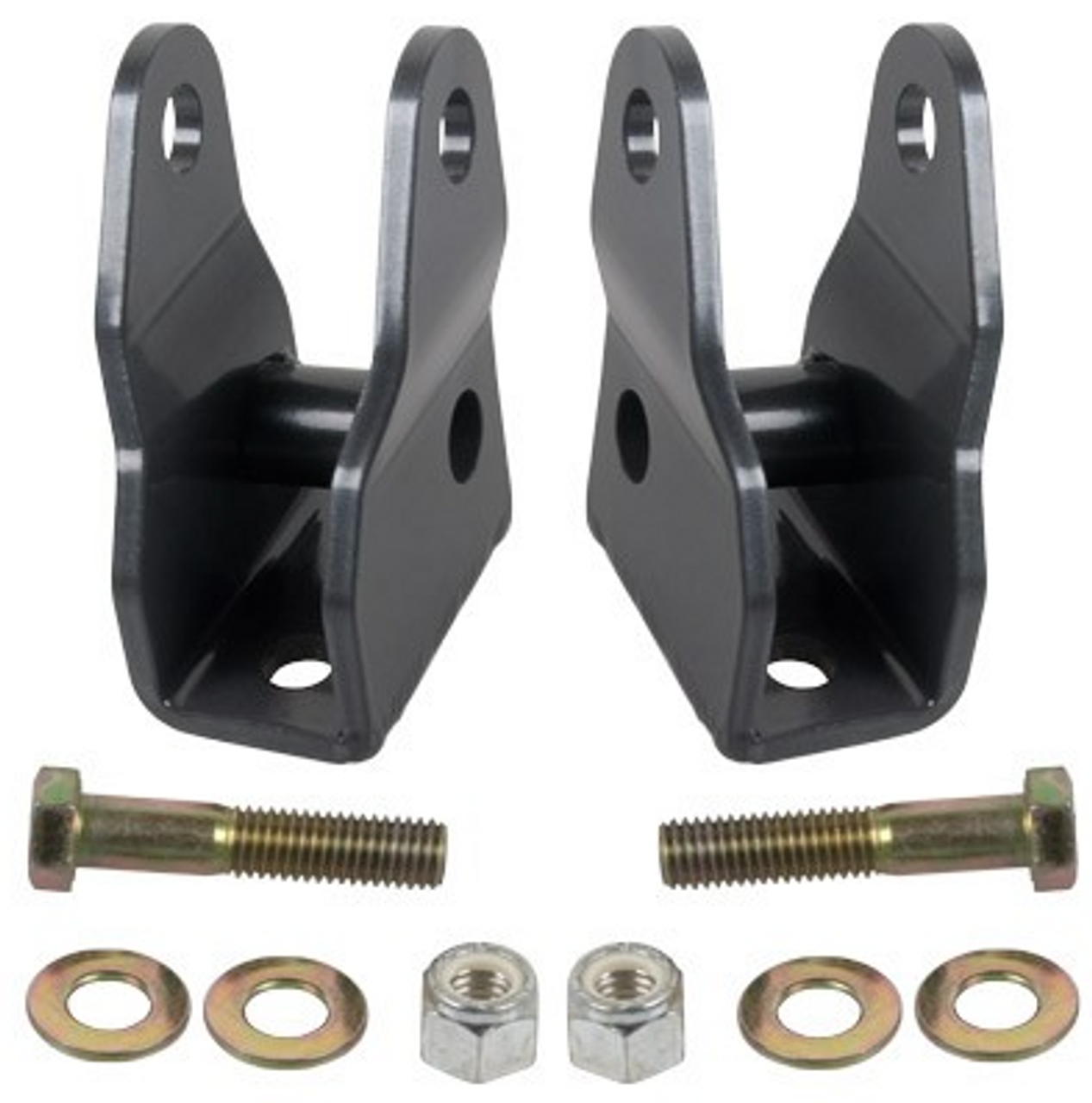 Synergy 8015 Front Lower Shock Extension Brackets for Jeep Wrangler JK 2007-2018
