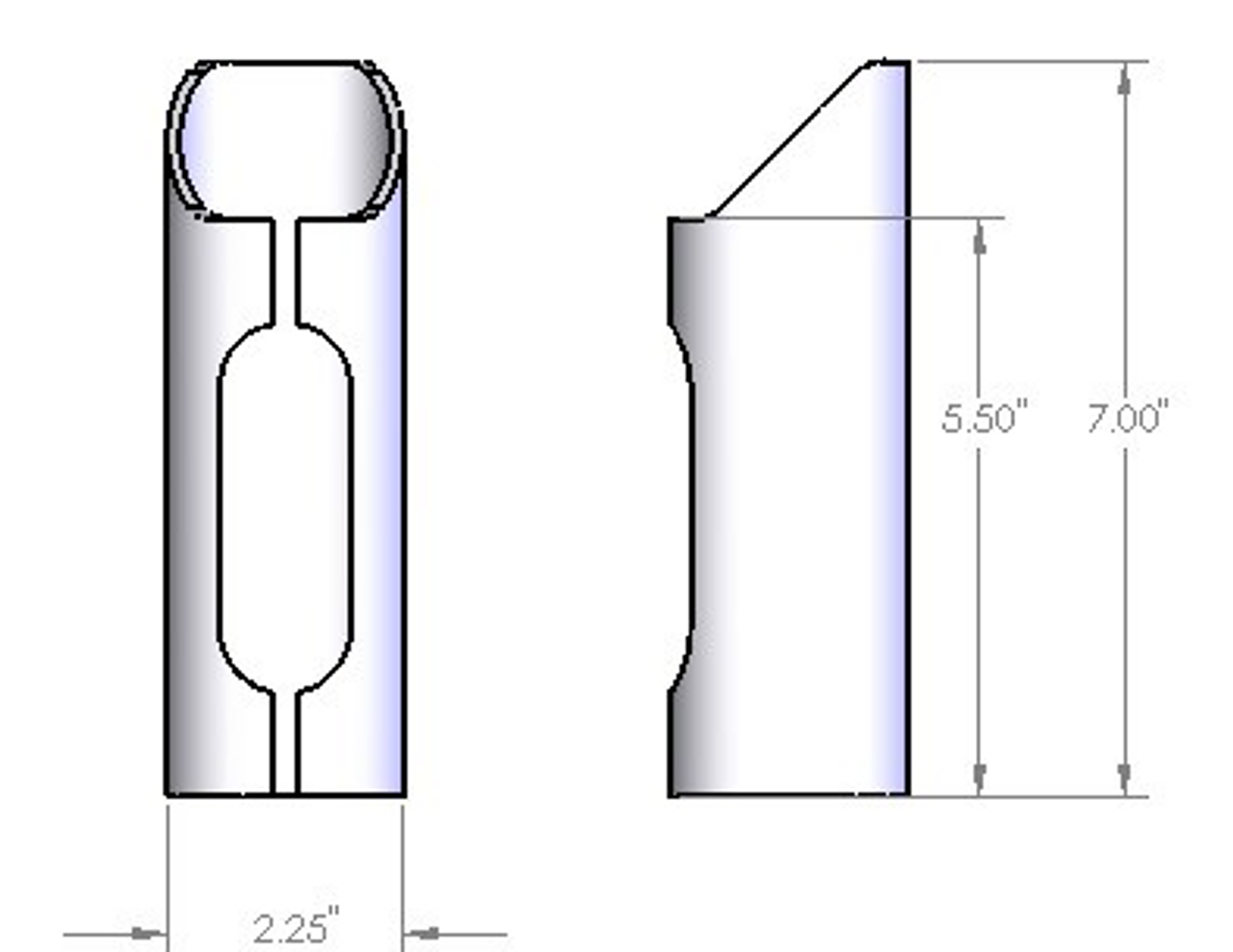 Synergy 3402 2.0" Air Bump Mounting Can