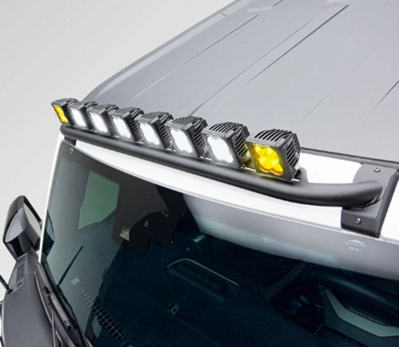 ZROADZ Z935401-KITAW Front Roof Multiple LED Pods Mount Kit Amber/White for Ford Bronco 2021+