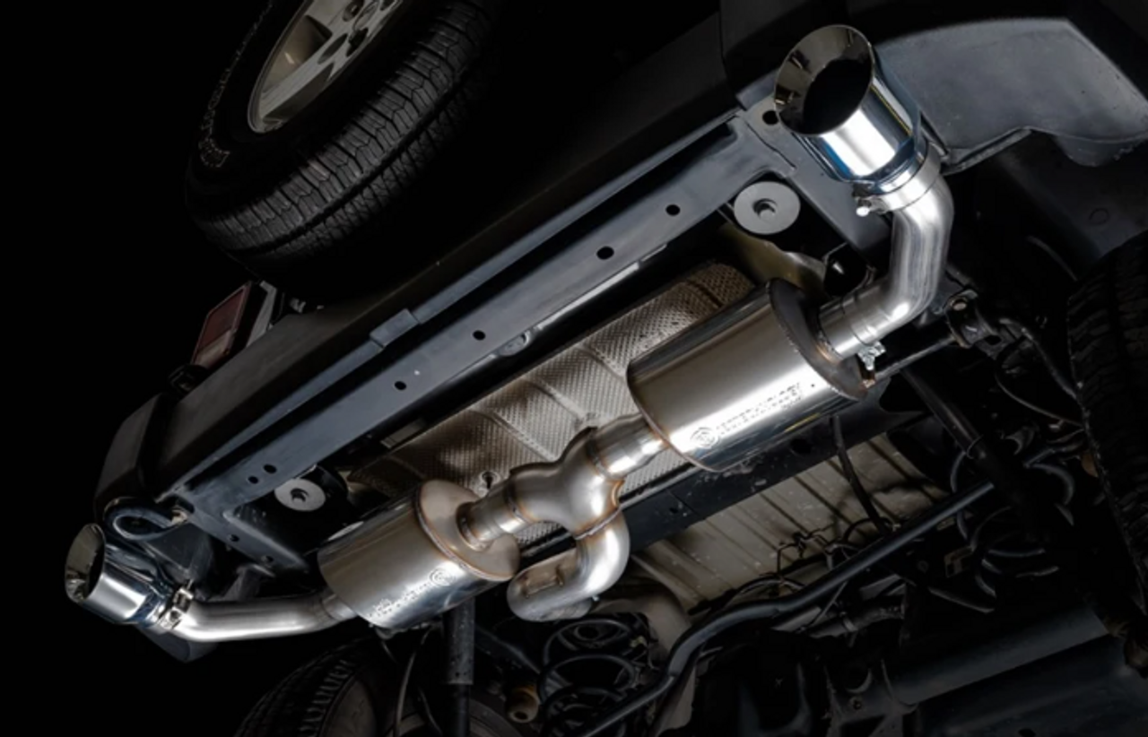 AWE 3015-32003 Tread Edition Axle-Back Dual Exhaust Chrome Tips for Jeep Wrangler JK 2012-2018