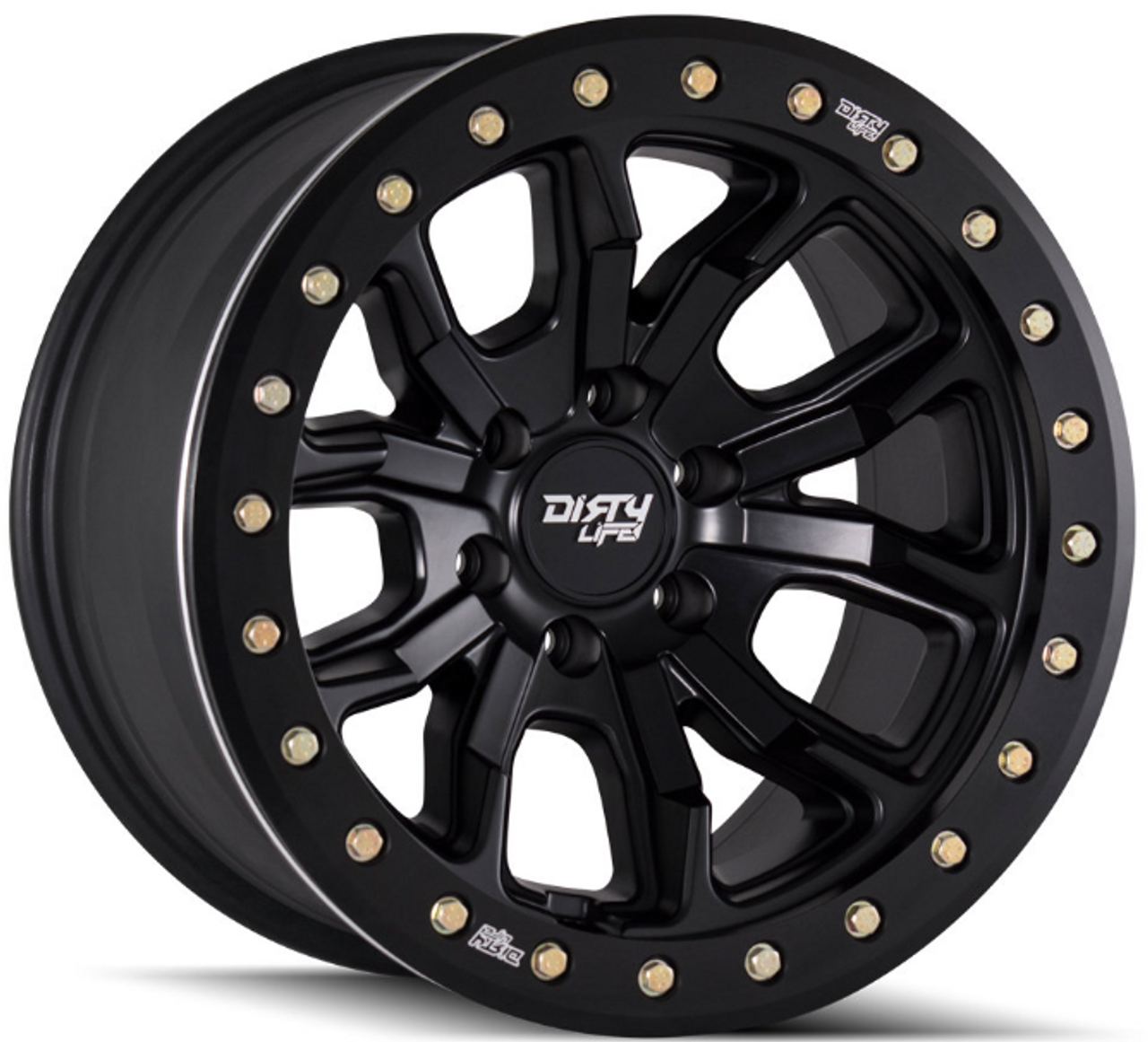 Dirty Life 9303-7973MB12 DT-1 9303 Simulated Beadlock Wheel 17x9 5on5 Matte Black
