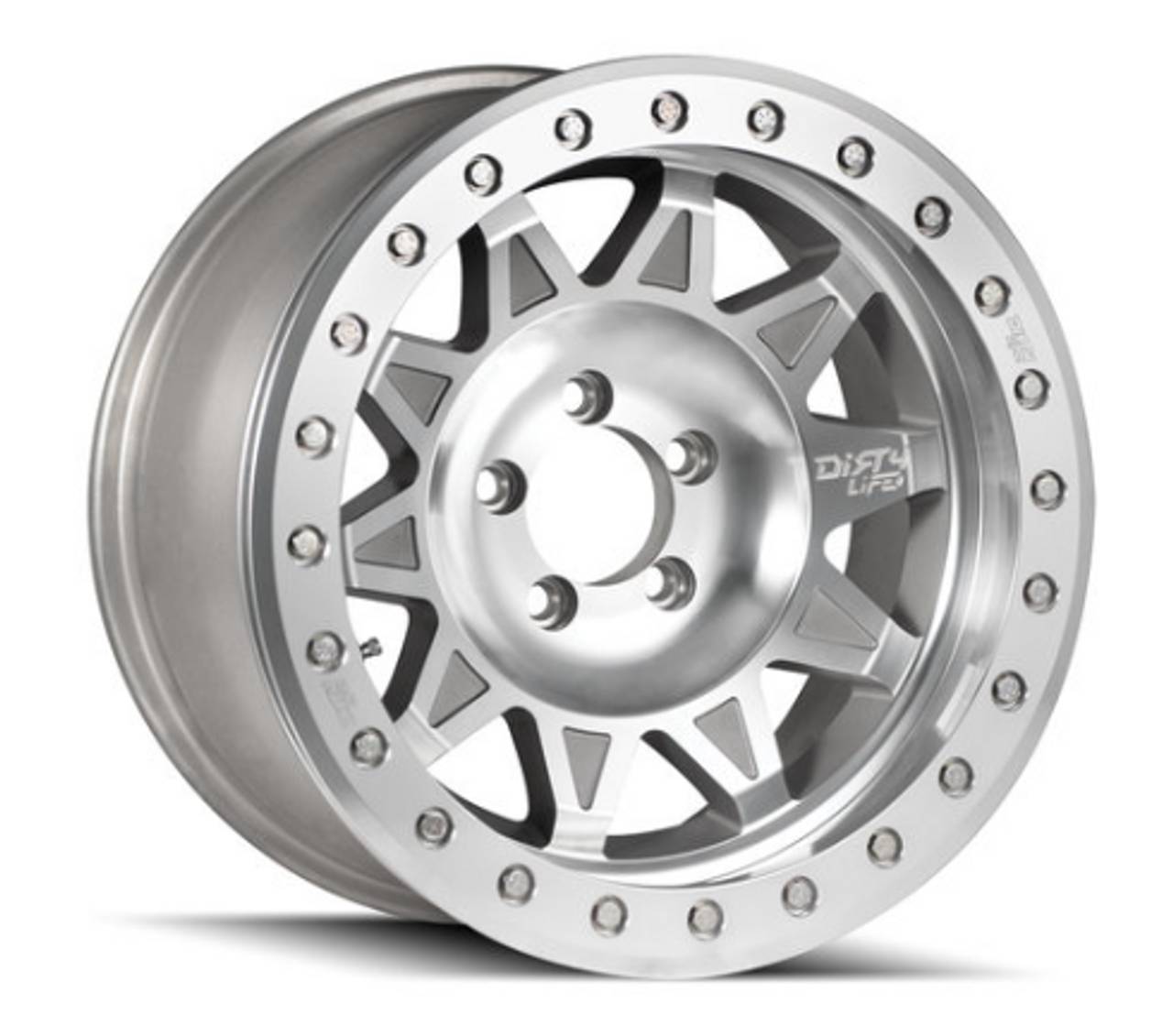 Dirty Life 9302-7973M38 9302 Roadkill Beadlock 17x9 5x5 -38mm in Machined