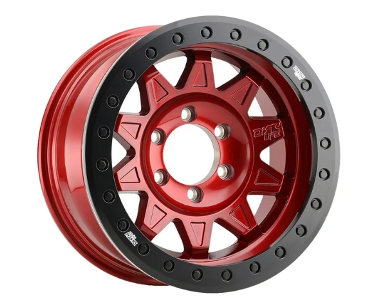 Dirty Life 9302-7973R14 Roadkill Beadlock 17x9 5x5 -14mm in Red