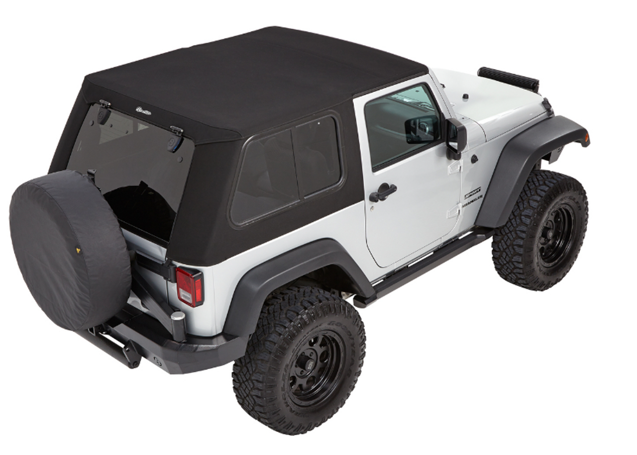 Bestop 54862-17 TrekTop Pro Hybrid Slantback Soft Top for Jeep Wrangler JK 2 Door 2007-2018