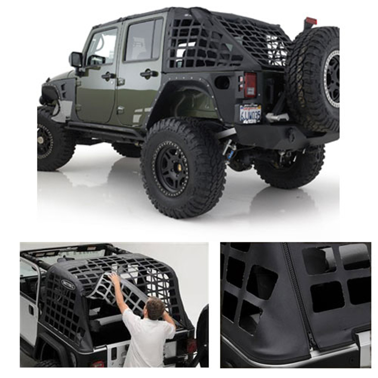 Smittybilt 571035 C.RES Systems Cargo Net for 2 Door Wrangler JK 2007+