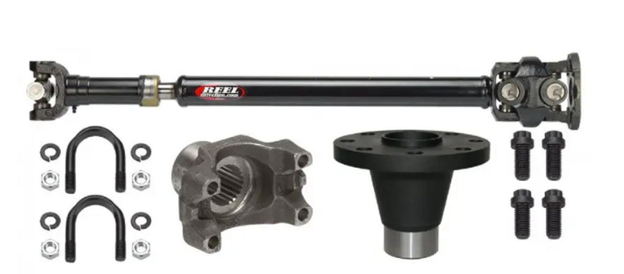 J.E. Reel 3530JTR-24FM Front 1350 HD Driveshaft with Double Cardan Joint for Jeep Wrangler JL Rubicon with Manual Transmission 2018+