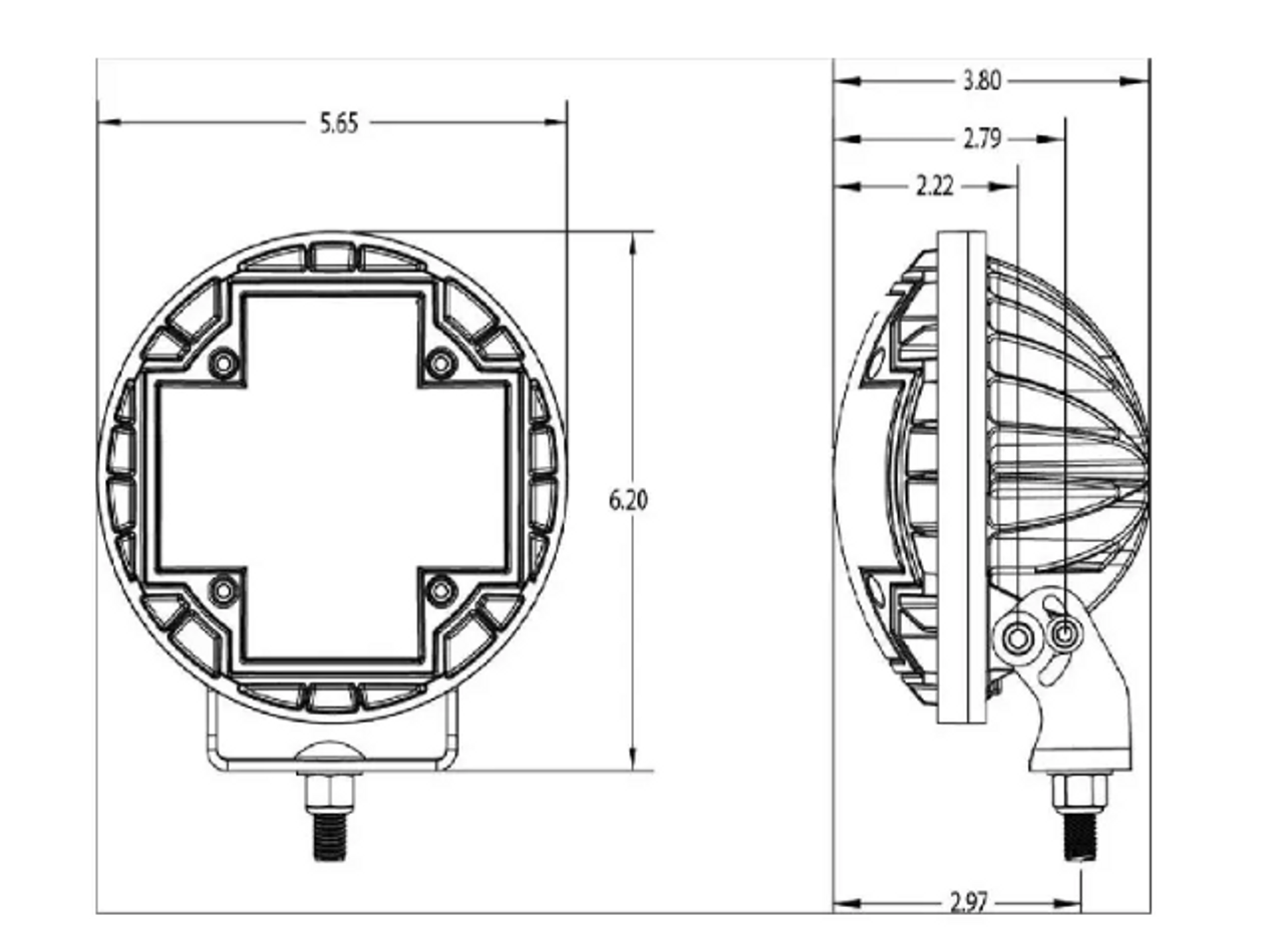 Nacho Offroad Technology TM532 TM5 Race Set 5.75 Offroad LED Light Pair