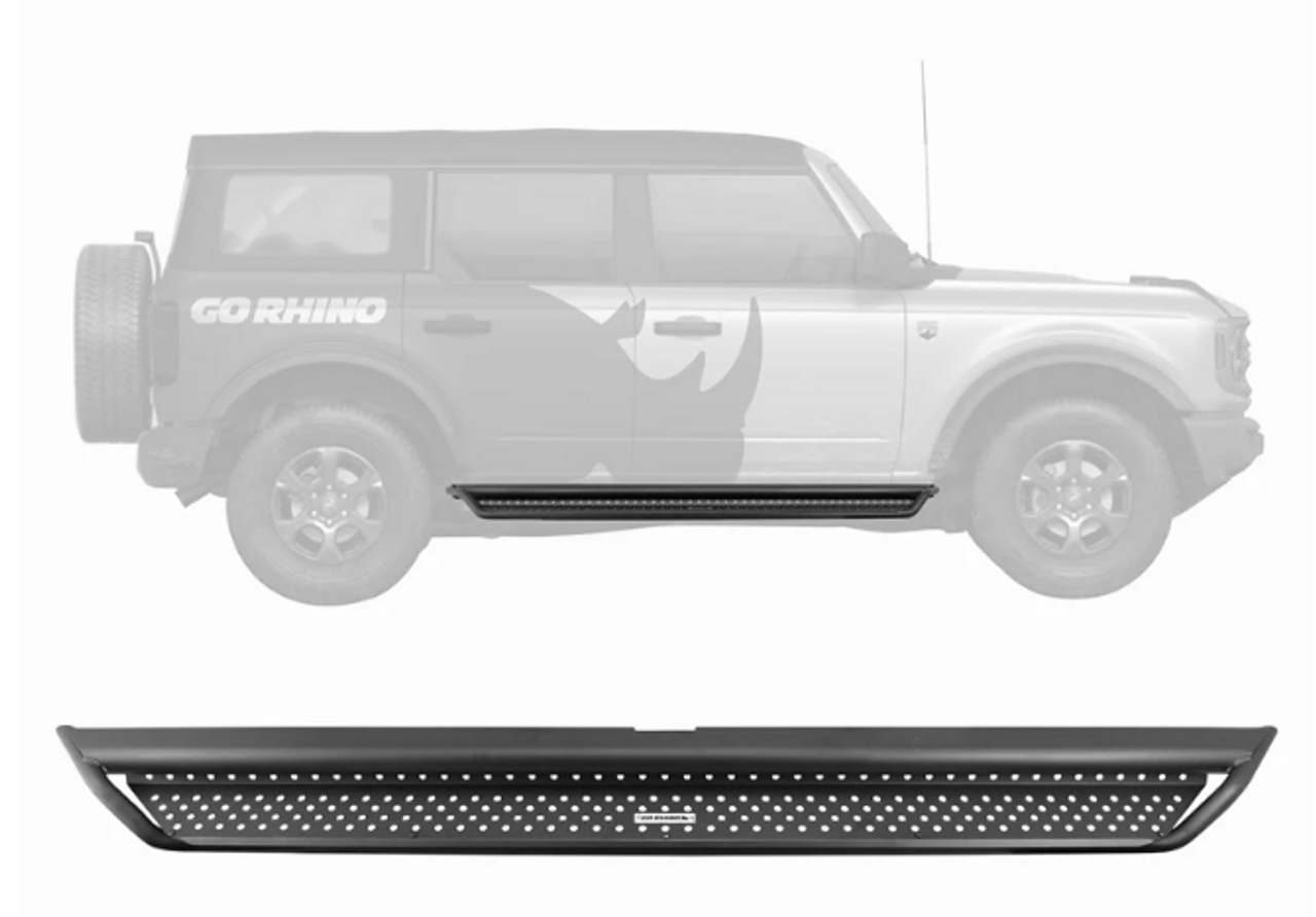 Go Rhino D14129T Dominator Extreme D1 Side Steps for Ford Bronco 4 Door 2021+