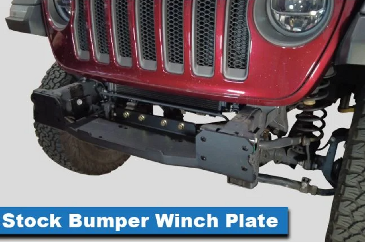 MetalCloak 6110 Stock Bumper Winch Plate for Jeep Wrangler JL & Gladiator JT 2018+