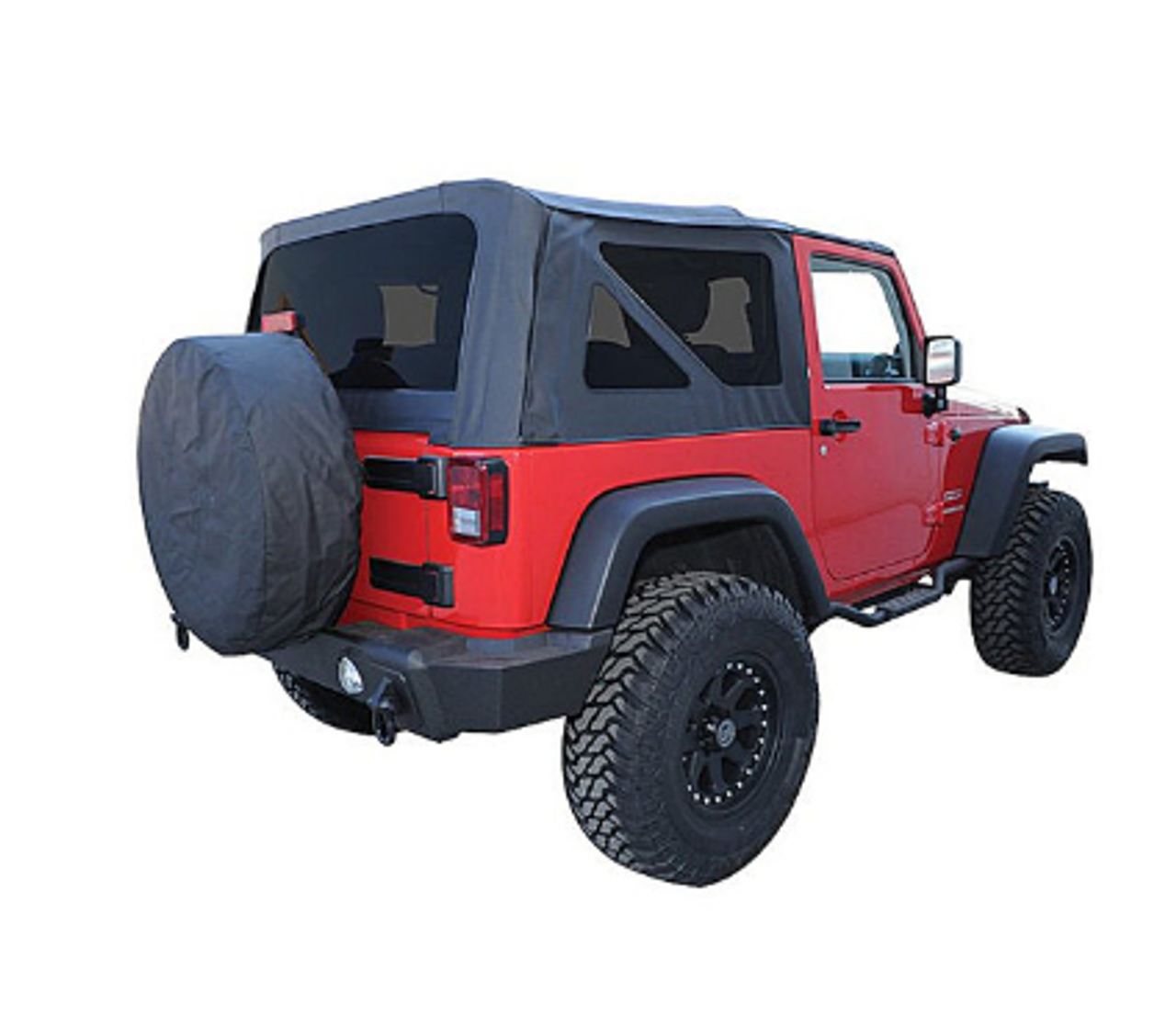 Crown Automotive RT10535T Replacement Soft Top with Tinted Windows for Jeep Wrangler JK 2 Door 2007-2009