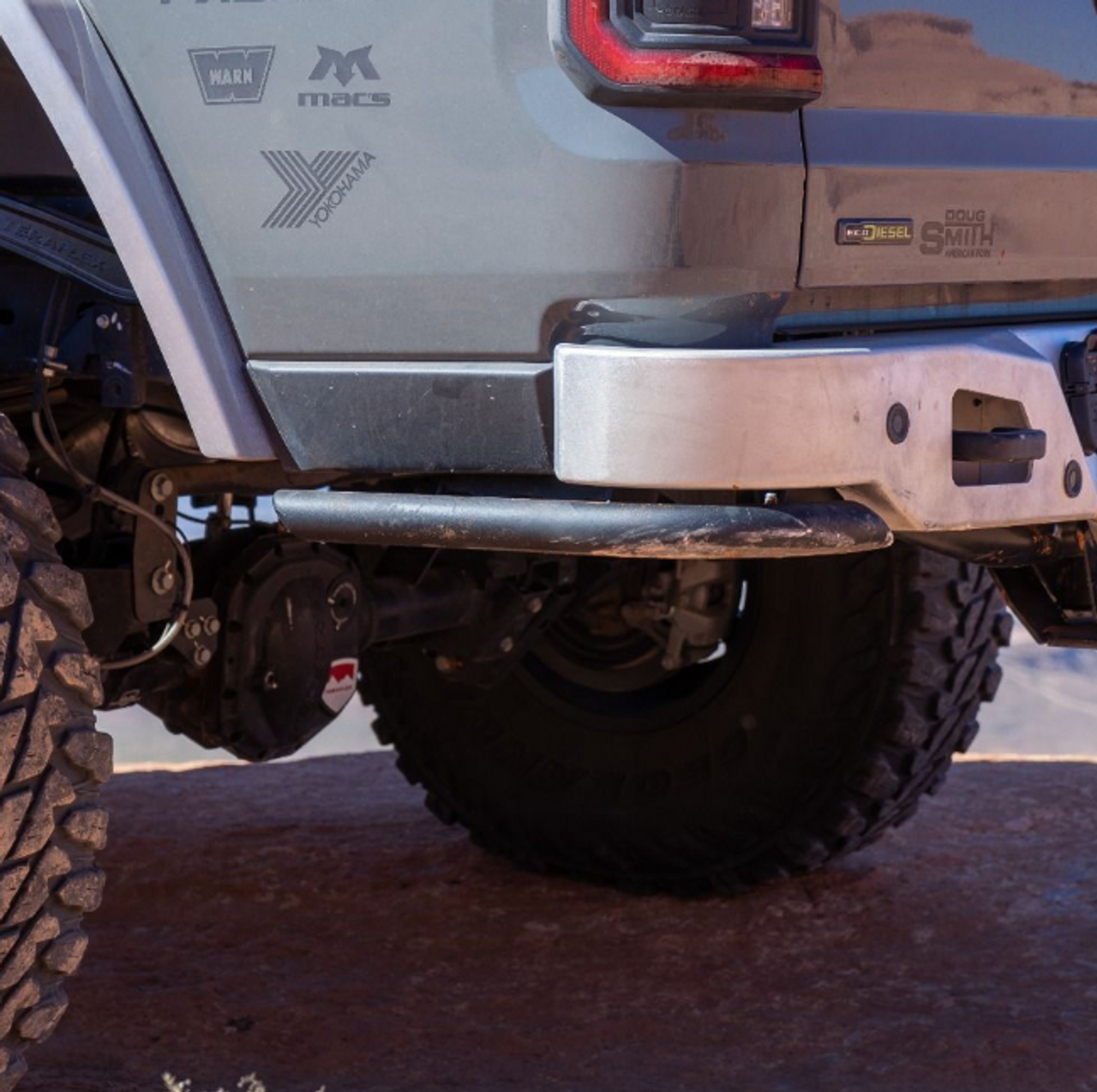 Nemesis Industries 16141-1 Outback Rear Bumper with Bed Sliders for Jeep Gladiator JT 2020+